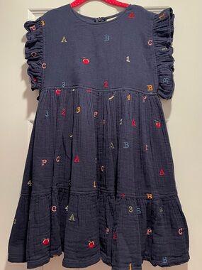 Pink Chicken alphabet dress - 7